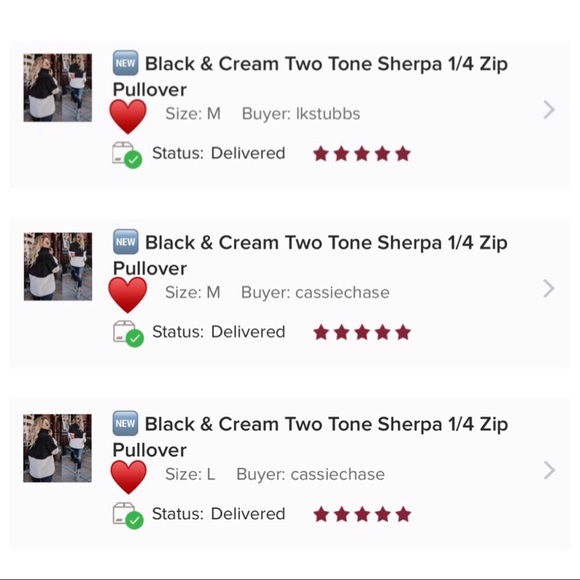 Black & Cream Two Tone Sherpa 1/4 Zip Pullover - Picture 8 of 8